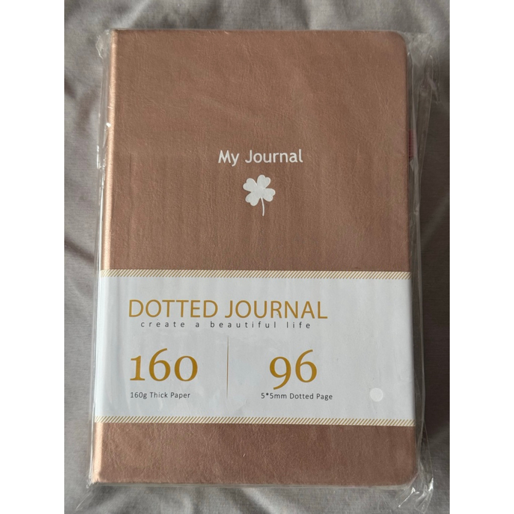 Unisex Unbranded Dotted Journal Notebook One Size Rose Gold Pink